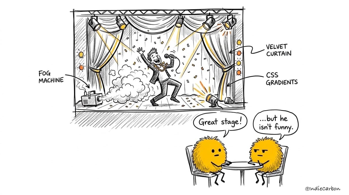 The Fancy Stage: "Great stage!" vs. "...but he isn't funny."